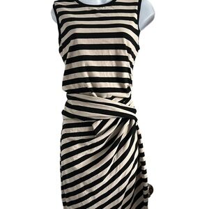 RACHEL Rachel Roy | Stripe Dress | Twist Waist Detail
